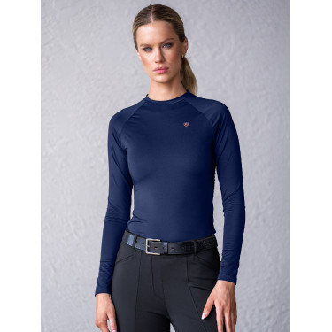 Base Layer Equestrian Stockholm Dynamic feminino de mangas compridas Lagoon blush
