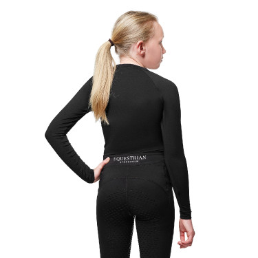 Camisola térmica Equestrian Stockholm Dynamic Young Rider de manga comprida Preto Camisola térmica Equestrian Stockholm Dynamic Young Rider de manga comprida Preto