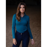 Base Layer Equestrian Stockholm Vision manga comprida mulher Azul aurora