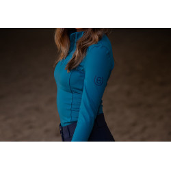 Base Layer Equestrian Stockholm Vision manga comprida mulher Azul aurora