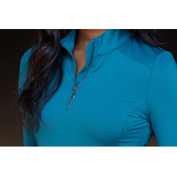 Base Layer Equestrian Stockholm Vision manga comprida mulher Azul aurora
