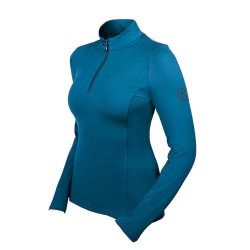 Base Layer Equestrian Stockholm Vision manga comprida mulher Pradaria azul