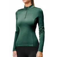 Base Layer Equestrian Stockholm Vision manga comprida mulher Verde sicômoro