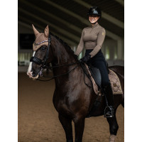 Touca anti-moscas Equestrian Stockholm Todo preto cintilante