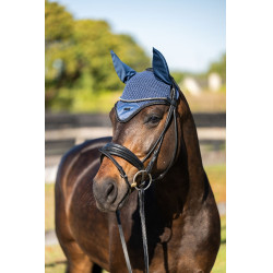 Touca anti-moscas Equestrian Stockholm Veneza sombria Azul
