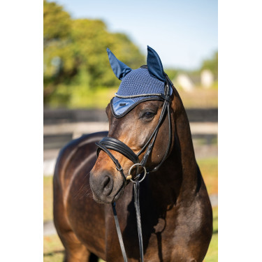 Touca anti-moscas Equestrian Stockholm Veneza sombria Azul