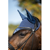 Touca anti-moscas Equestrian Stockholm Todo preto cintilante