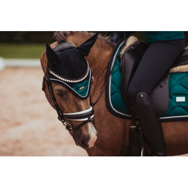 Touca anti-moscas Equestrian Stockholm Esmeralda Verde Touca anti-moscas Equestrian Stockholm Esmeralda Verde