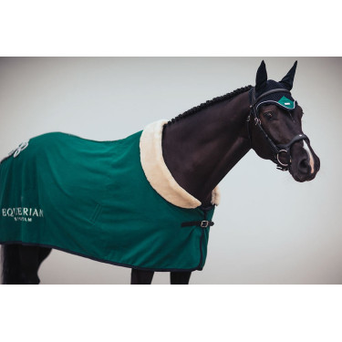 Touca anti-moscas Equestrian Stockholm Esmeralda Verde Touca anti-moscas Equestrian Stockholm Esmeralda Verde