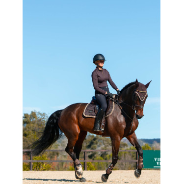 Touca anti-moscas Equestrian Stockholm Marrom dourado Castanho