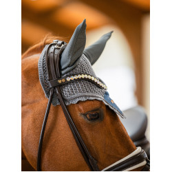 Touca anti-moscas Equestrian Stockholm Azul metálico Touca anti-moscas Equestrian Stockholm Azul metálico