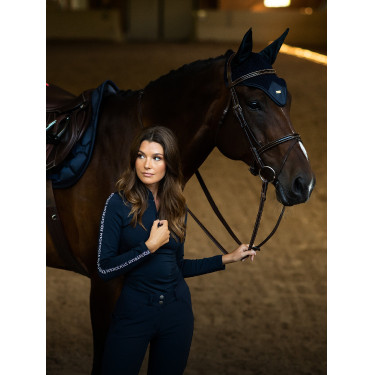 Touca anti-moscas Equestrian Stockholm Tecnologia moderna marinha Azul-marinho Touca anti-moscas Equestrian Stockholm Tecnologia moderna marinha Azul-marinho