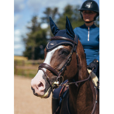 Touca anti-moscas Equestrian Stockholm Azul Mônaco Touca anti-moscas Equestrian Stockholm Azul Mônaco