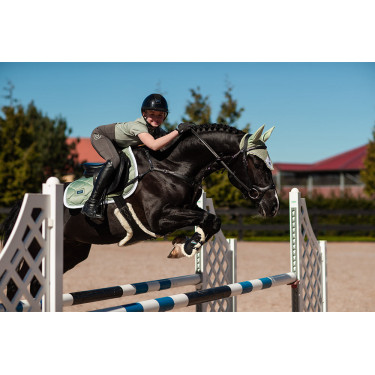 Touca anti-moscas Equestrian Stockholm Pistache branco Verde