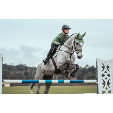 Touca anti-moscas Equestrian Stockholm Pistache branco Verde
