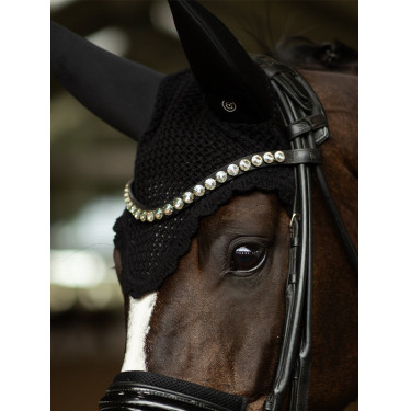Capuz antimoscas Equestrian Stockholm com cancelamento de ruído Preto