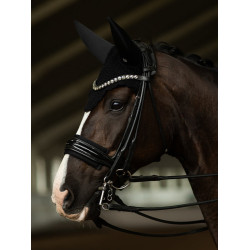 Capuz antimoscas Equestrian Stockholm com cancelamento de ruído Preto