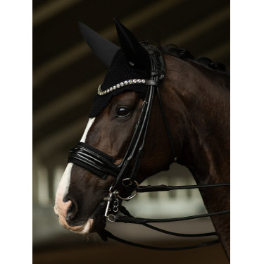 Capuz antimoscas Equestrian Stockholm com cancelamento de ruído Preto