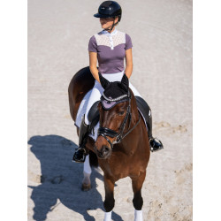 Capuz antimoscas Equestrian Stockholm com cancelamento de ruído Violeta escura