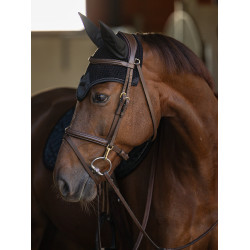 Capuz anti-moscas Equestrian Stockholm moderno Preto