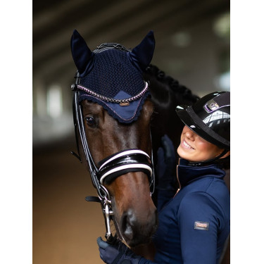 Capuz anti-moscas Equestrian Stockholm moderno Lagoon blush Azul