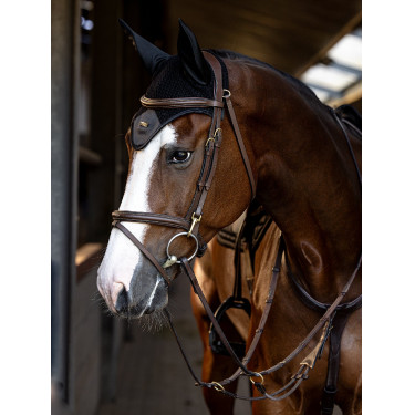 Capuz antimoscas Equestrian Stockholm Performance Preto