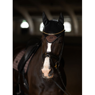 Capuz antimoscas Equestrian Stockholm Performance Mocha moderno Castanho