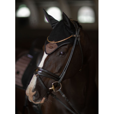 Capuz antimoscas Equestrian Stockholm Performance Mocha moderno Castanho