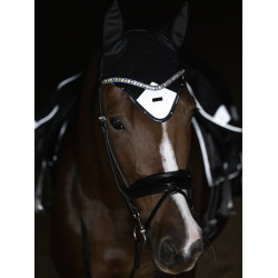 Touca antimoscas Reflective Equestrian Stockholm luminosa Preto brilhante Touca antimoscas Reflective Equestrian Stockholm luminosa Preto brilhante