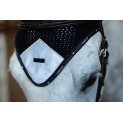 Touca antimoscas Reflective Equestrian Stockholm luminosa Preto brilhante Touca antimoscas Reflective Equestrian Stockholm luminosa Preto brilhante