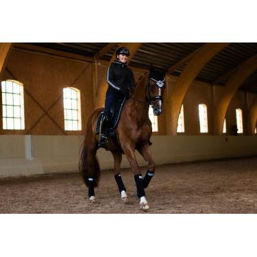 Touca antimoscas Reflective Equestrian Stockholm luminosa Preto brilhante Touca antimoscas Reflective Equestrian Stockholm luminosa Preto brilhante