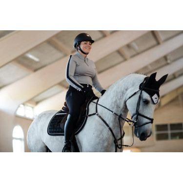 Touca antimoscas Reflective Equestrian Stockholm luminosa Preto brilhante Touca antimoscas Reflective Equestrian Stockholm luminosa Preto brilhante