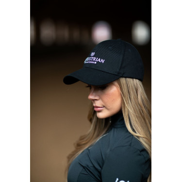 Boné Equestrian Stockholm Preto branco