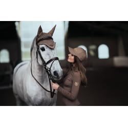 Boné Equestrian Stockholm Champanhe Bege