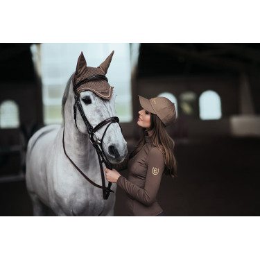 Boné Equestrian Stockholm Champanhe Bege