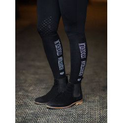 Meias de equitação Equestrian Stockholm Bamboo Blend Edição preta Preto