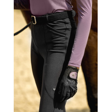 Luvas de equitação Equestrian Stockholm Motion Violeta escura