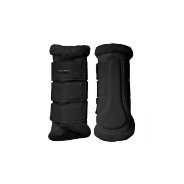 Guetes de dressage Equestrian Stockholm Preto dourado