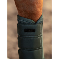 Guarnições de dressage Equestrian Stockholm em malha Todo preto