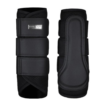 Guarnições de dressage Equestrian Stockholm em malha Edição Noir Preto Guarnições de dressage Equestrian Stockholm em malha Edição Noir Preto