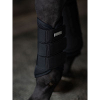 Guarnições de dressage Equestrian Stockholm em malha Todo preto