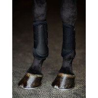 Guarnições de dressage Equestrian Stockholm em malha Todo preto