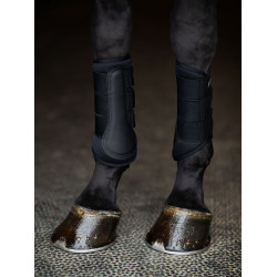 Guarnições de dressage Equestrian Stockholm em malha Edição Noir Preto Guarnições de dressage Equestrian Stockholm em malha Edição Noir Preto