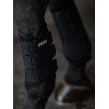 Guarnições de dressage Equestrian Stockholm em malha Edição Noir Preto Guarnições de dressage Equestrian Stockholm em malha Edição Noir Preto