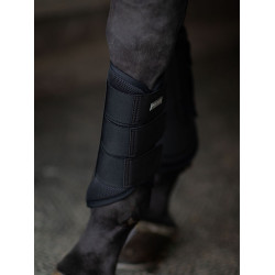 Guarnições de dressage Equestrian Stockholm em malha Edição Noir Preto Guarnições de dressage Equestrian Stockholm em malha Edição Noir Preto