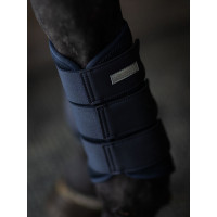 Guarnições de dressage Equestrian Stockholm em malha Todo preto Guarnições de dressage Equestrian Stockholm em malha Todo preto