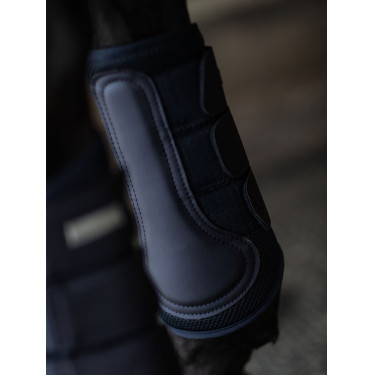 Guarnições de dressage Equestrian Stockholm em malha Azul‑meia‑noite Azul-marinho Guarnições de dressage Equestrian Stockholm em malha Azul‑meia‑noite Azul-marinho