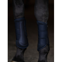 Guarnições de dressage Equestrian Stockholm em malha Azul‑meia‑noite Azul-marinho Guarnições de dressage Equestrian Stockholm em malha Azul‑meia‑noite Azul-marinho