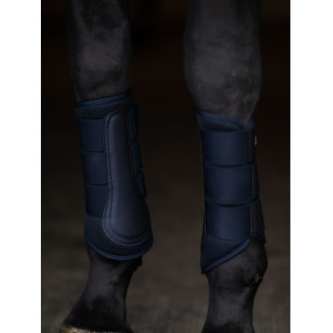 Guarnições de dressage Equestrian Stockholm em malha Azul‑meia‑noite Azul-marinho Guarnições de dressage Equestrian Stockholm em malha Azul‑meia‑noite Azul-marinho