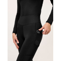 Legging de equitação Equestrian Stockholm Movement feminino Todo preto